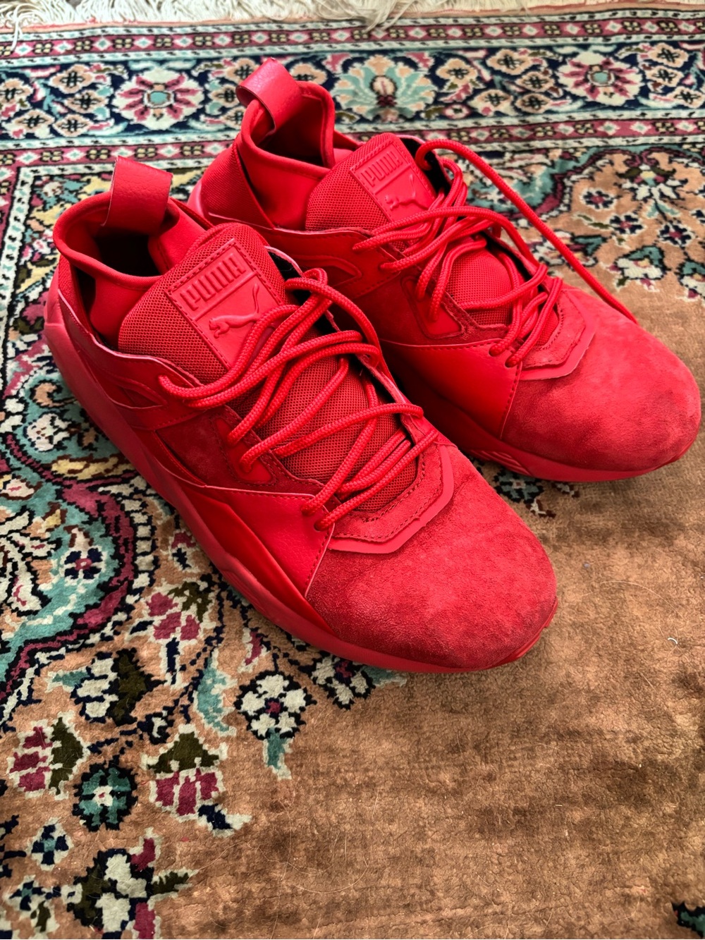 PUMA Men’s Red Athletic Sneakers 9.5